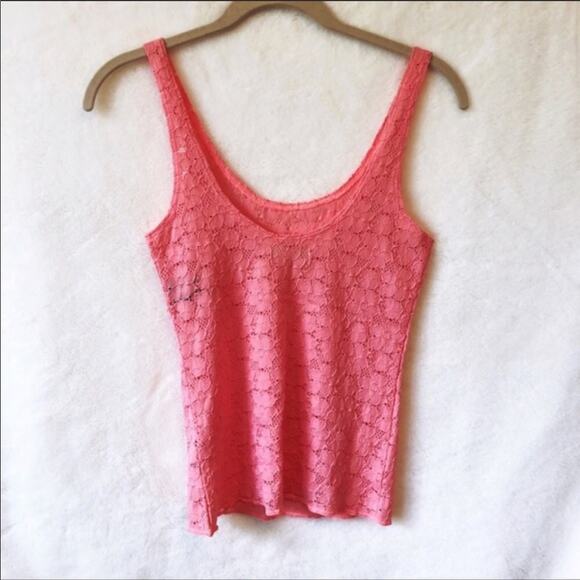 Hollister Pink Laced Tank Top - Picture 2 of 7